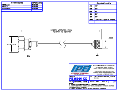 PE35965-12 Datasheet PDF Pasternack Enterprises, Inc.