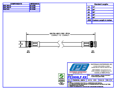 PE3906LF-XX Datasheet PDF Pasternack Enterprises, Inc.