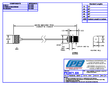 PE3971-24 Datasheet PDF Pasternack Enterprises, Inc.