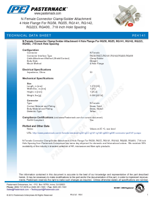 PE4141 Datasheet PDF Pasternack Enterprises, Inc.