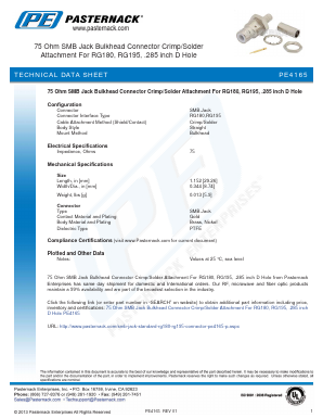 PE4165 Datasheet PDF Pasternack Enterprises, Inc.