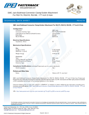 PE4278 Datasheet PDF Pasternack Enterprises, Inc.