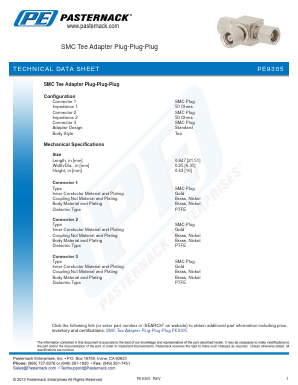 PE9305 Datasheet PDF Pasternack Enterprises, Inc.