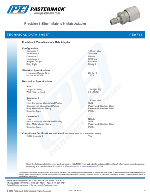 PE9718 Datasheet PDF Pasternack Enterprises, Inc.