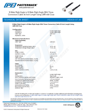 PE3C0107-36 Datasheet PDF Pasternack Enterprises, Inc.