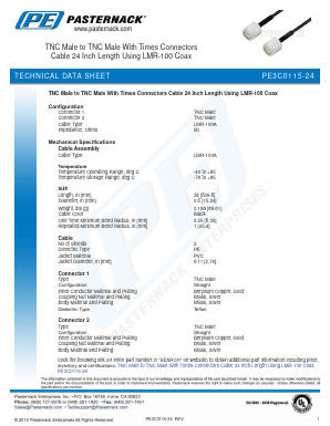PE3C0115-24 Datasheet PDF Pasternack Enterprises, Inc.