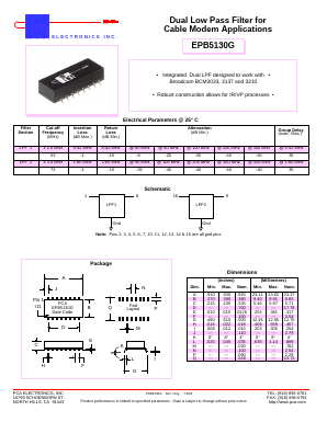 EPB5130G Datasheet PDF PCA ELECTRONICS INC.