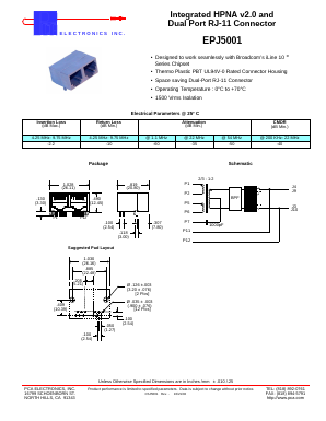 EPJ5001 Datasheet PDF PCA ELECTRONICS INC.