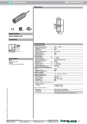NBB5-18GM60-A0-5M Datasheet PDF Pepperl+Fuchs Inc.