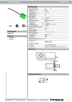 NBN5-F7-E0 Datasheet PDF Pepperl+Fuchs Inc.