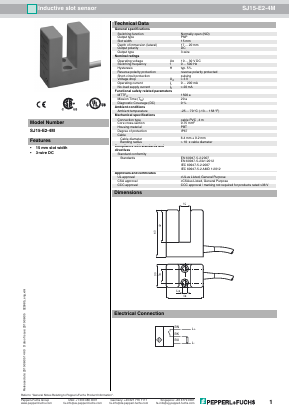 SJ15-E2-4M Datasheet PDF Pepperl+Fuchs Inc.