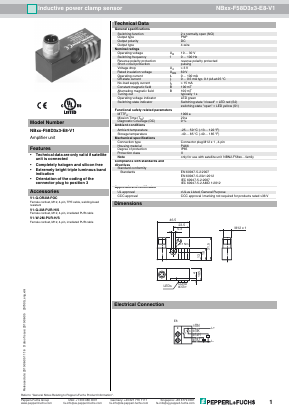 NBXX-F58D3X3-E8-V1 Datasheet PDF Pepperl+Fuchs Inc.