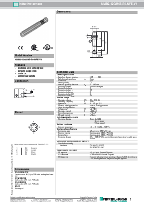 NMB2-12GM65-E0-NFE-V1 Datasheet PDF Pepperl+Fuchs Inc.