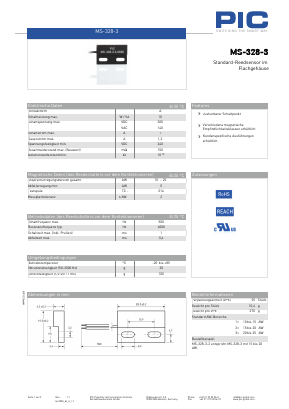 MS-328-3-1 Datasheet PDF PIC GmbH
