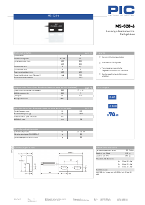 MS-328-6 Datasheet PDF PIC GmbH