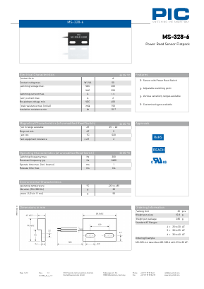 MS-328-6-4 Datasheet PDF PIC GmbH