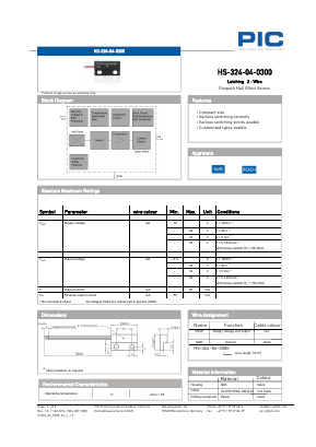 HS-324-04-0300 Datasheet PDF PIC GmbH