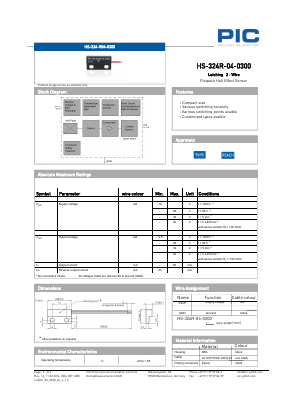 HS-324-R04-0300 Datasheet PDF PIC GmbH
