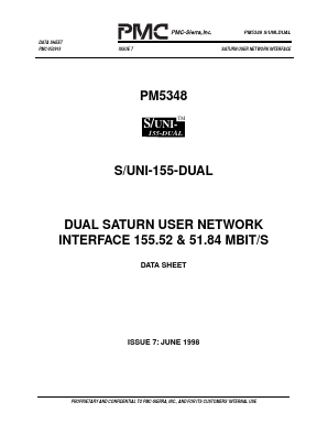 PM5348 Datasheet PDF PMC-Sierra