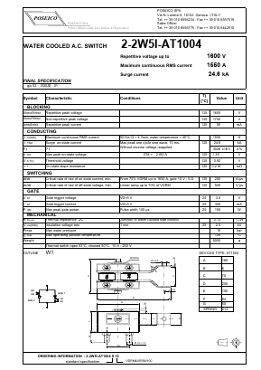 2-2W5I-AT1004 Datasheet PDF Power Semiconductors
