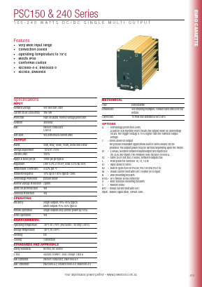 PSC150CT5S12-12 Datasheet PDF Powerbox