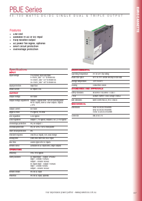 PBJE60-10 Datasheet PDF Powerbox