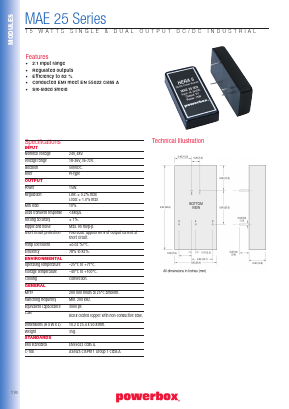 MAE25018 Datasheet PDF Powerbox