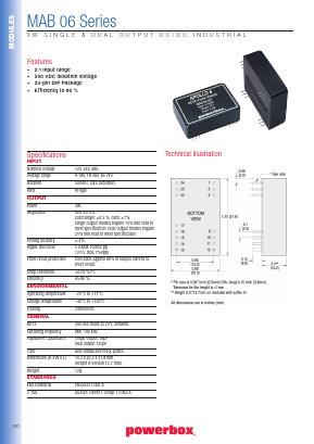MAB06033 Datasheet PDF Powerbox