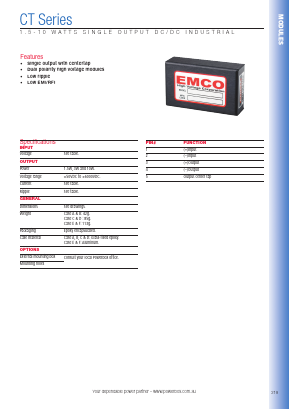 E02CT Datasheet PDF Powerbox
