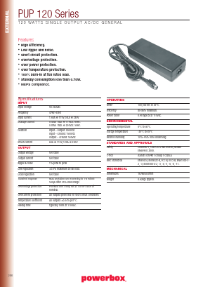 PUP120 Datasheet PDF Powerbox