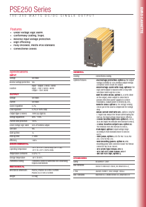 PSE15024-12 Datasheet PDF Powerbox