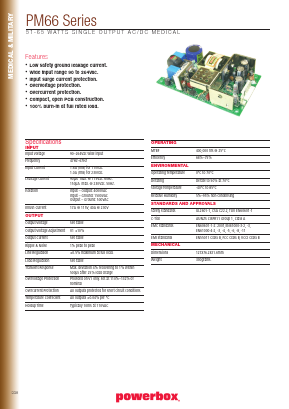 PM66-10A Datasheet PDF Powerbox