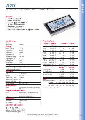 VI-200-CU Datasheet PDF Powerbox