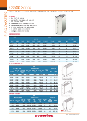 C3500 Datasheet PDF Powerbox