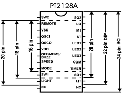 PT2128A-L30 Datasheet PDF Princeton Technology