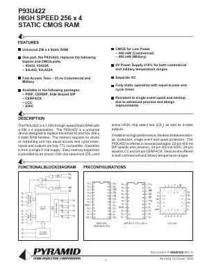 P93U422-35FC Datasheet PDF Semiconductor Corporation