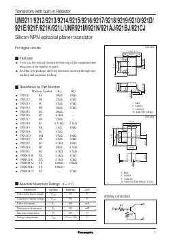 UN9217 Datasheet PDF Panasonic Corporation