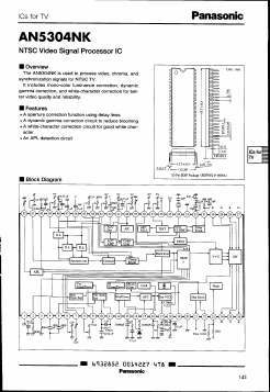 AN5304NK Datasheet PDF Panasonic Corporation
