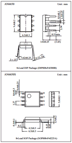 AN6650S Datasheet PDF Panasonic Corporation