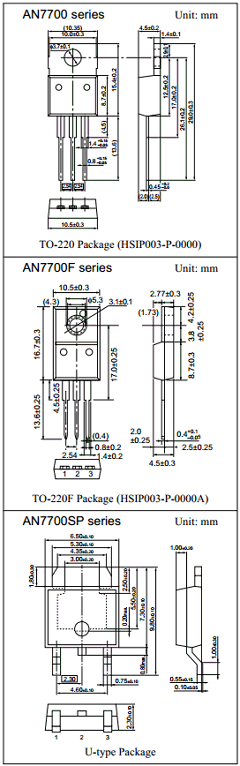 AN7700 Datasheet PDF Panasonic Corporation