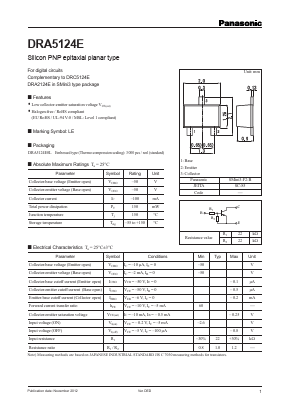 DRA5124E Datasheet PDF Panasonic Corporation