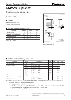 MA2Z357 Datasheet PDF Panasonic Corporation