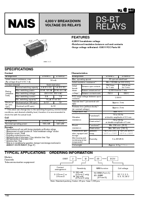 DSBT2-S-DC6V Datasheet PDF Panasonic Corporation