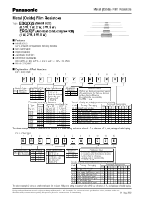 ERG-2SJ512V Datasheet PDF Panasonic Corporation