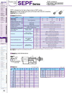 16SEPF1000M+T Datasheet PDF Panasonic Corporation