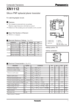 XN1112 Datasheet PDF Panasonic Corporation