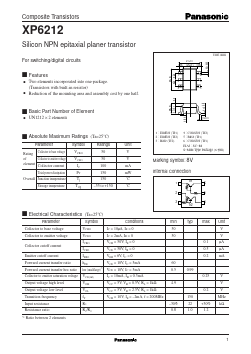 XP6212 Datasheet PDF Panasonic Corporation