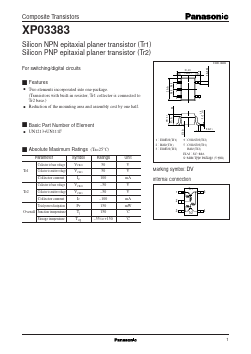 XP03383 Datasheet PDF Panasonic Corporation