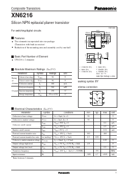 XN6216 Datasheet PDF Panasonic Corporation