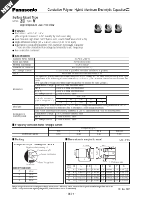 EEH-ZC1H101P Datasheet PDF Panasonic Corporation